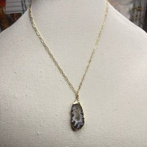Geode Slice Necklace